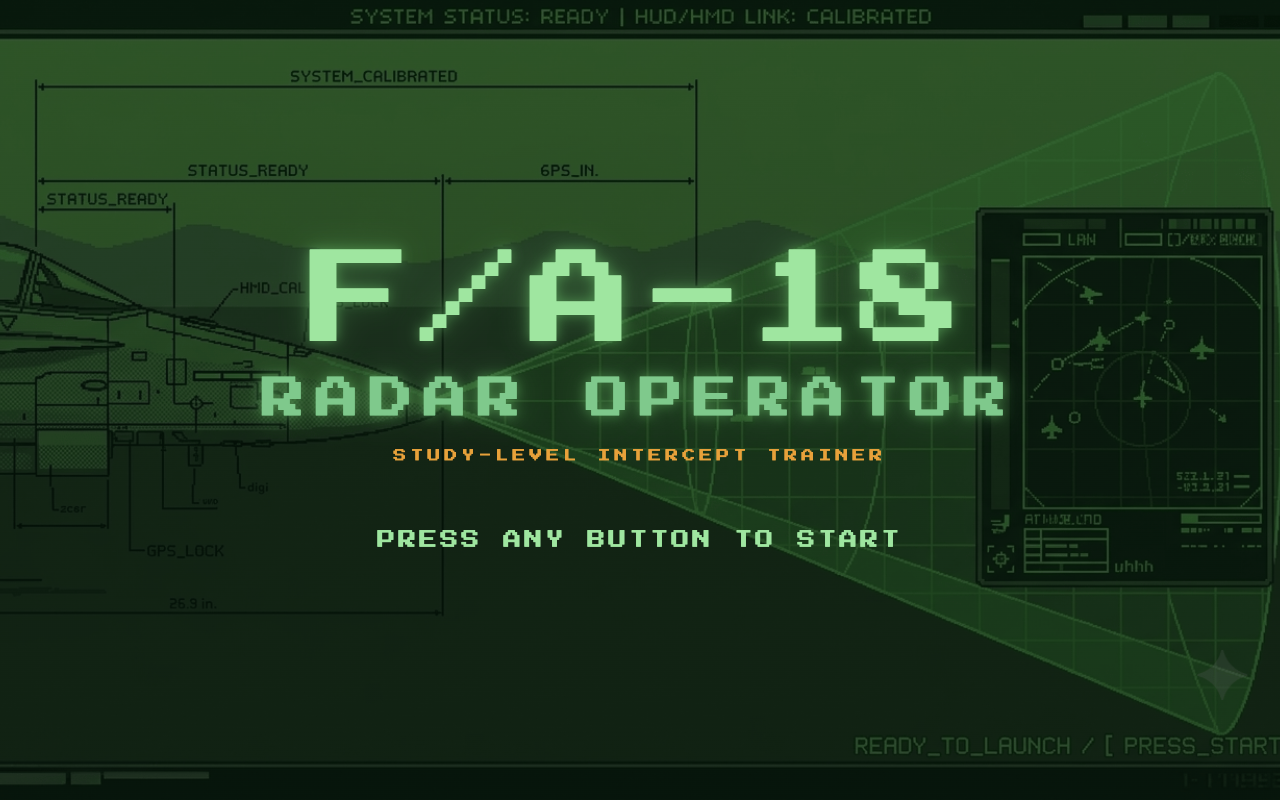 F/A-18 Radar Operator screenshot