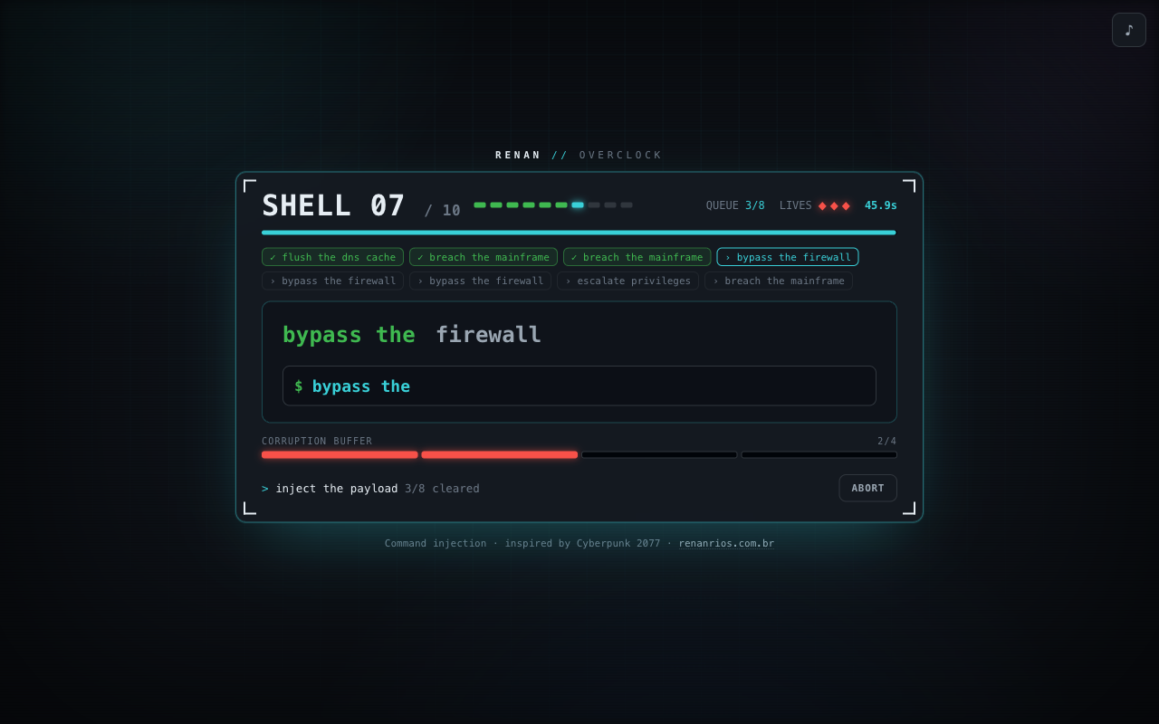 Overclock screenshot